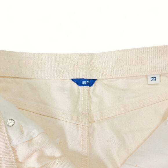 Daily Blue Adriano Goldschmied Hype Button Fly Crop Jeans Bull Denim NWT 28x25 - Picture 9 of 14